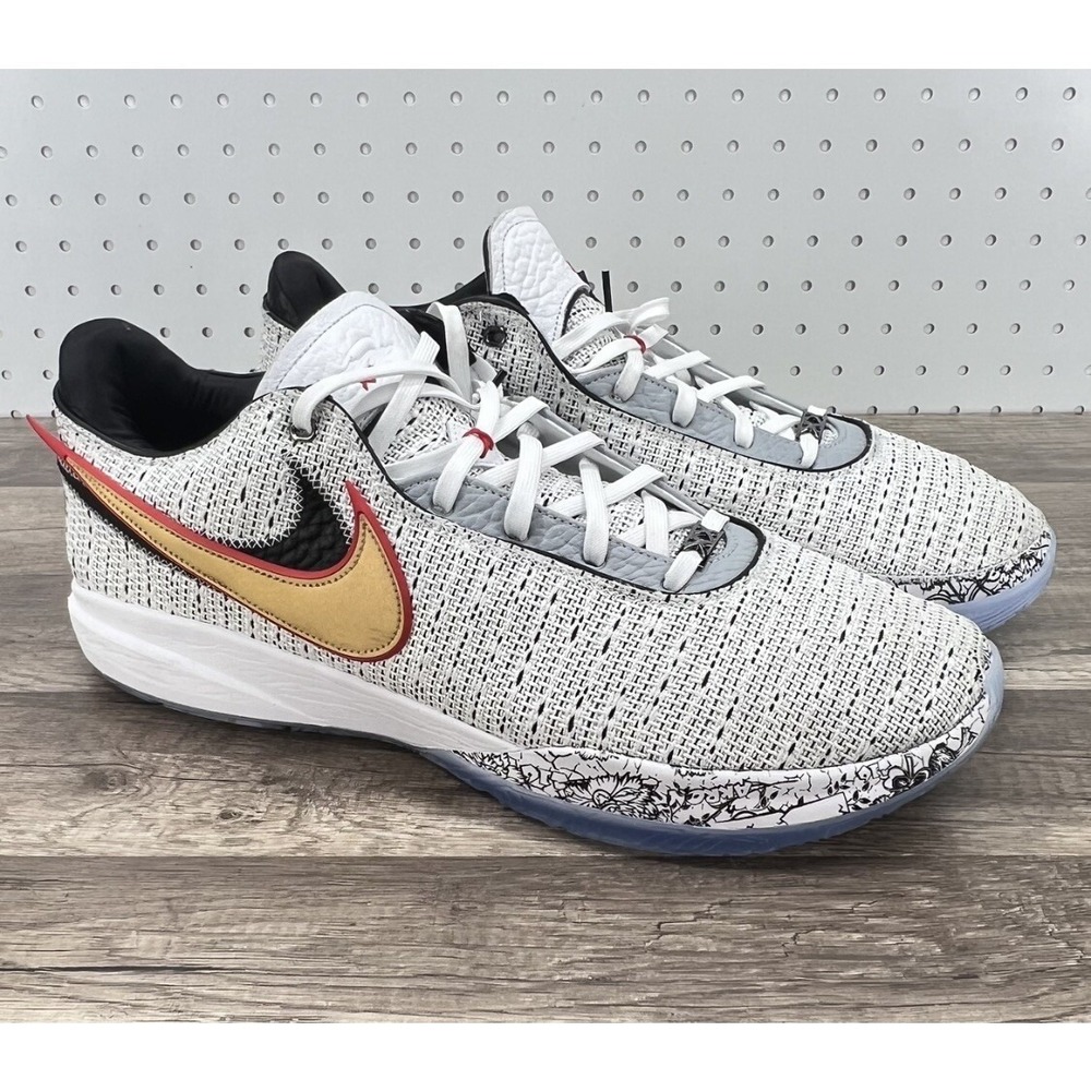 Nike LeBron 20 The Debut Gray Low Basketball Shoes Men's Size 18 [DJ5423-100] - Picture 7 of 10